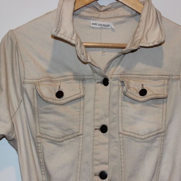 Avec Les Filles Denim Overalls Women Size 30 - Picture 4 of 14